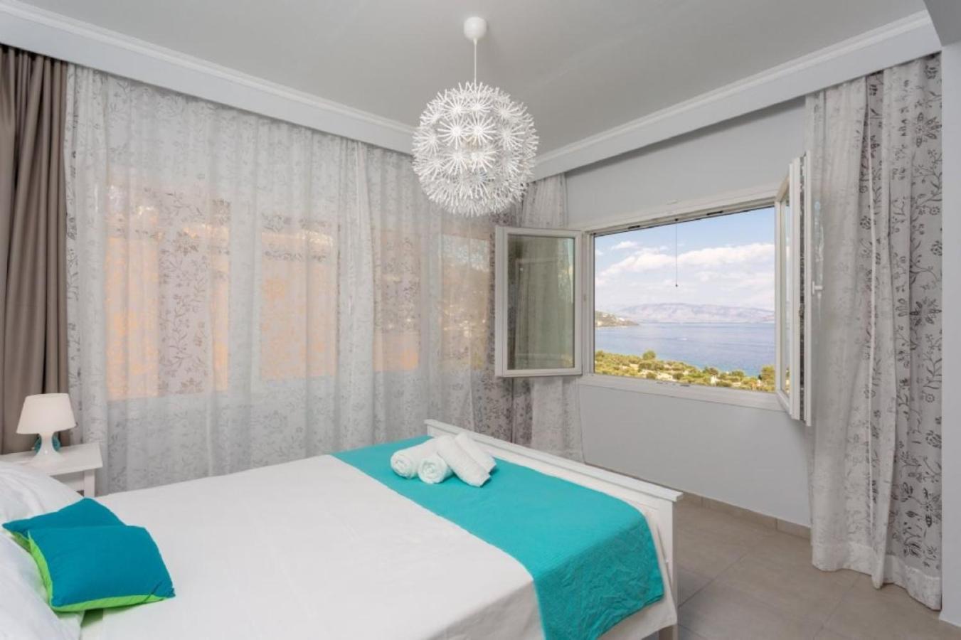 Corfu Sea View Villa - Aurora Mparmpati Eksteriør billede