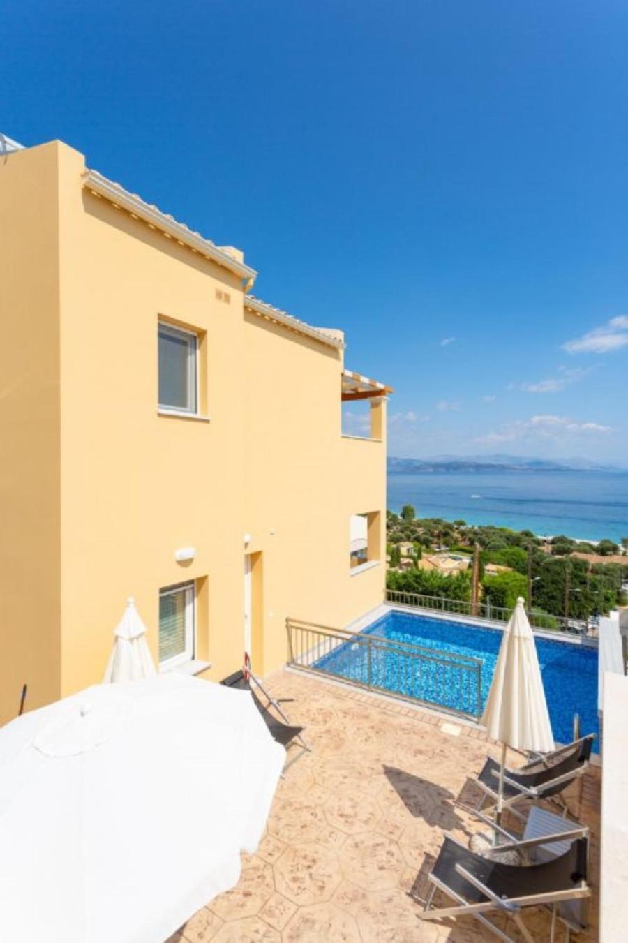 Corfu Sea View Villa - Aurora Mparmpati Eksteriør billede