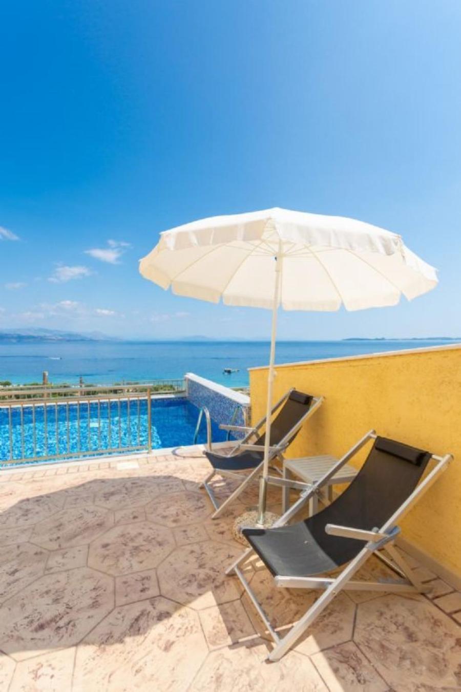 Corfu Sea View Villa - Aurora Mparmpati Eksteriør billede