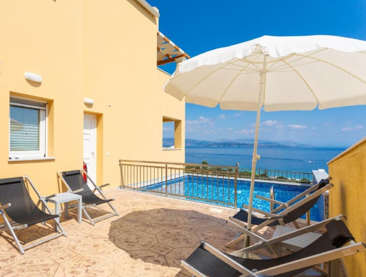 Corfu Sea View Villa - Aurora Mparmpati Eksteriør billede